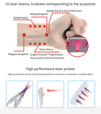 Zegarek laserowy o niskim poziomie 650 nm do leczenia cukrzycy usuwa ulgę w bólu